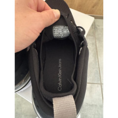 Baskets Calvin Klein Jeans noires neuves homme running sport déstockage