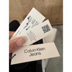 Baskets Calvin Klein Jeans noires neuves homme running sport déstockage