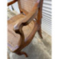 Fauteuil bergère cannage Ancien bois massif vintage bon état