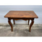 Table console ancienne bois massif pieds galbes style Louis XV bon etat