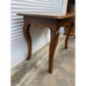 Table console ancienne bois massif pieds galbes style Louis XV bon etat