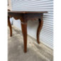 Table console ancienne bois massif pieds galbes style Louis XV bon etat
