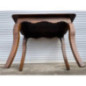 Table console ancienne bois massif pieds galbes style Louis XV bon etat