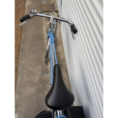 Vélo Peugeot 103 vintage bleu avec sacoches - Bon état général