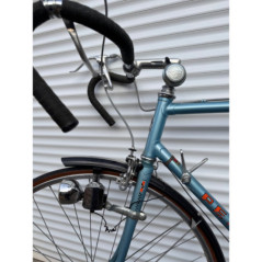 Vélo vintage Peugeot bleu clair avec porte-bagages - Très bon état