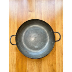 Batterie cuisine professionnelle fonte 4 pieces poeles casseroles wok bon etat