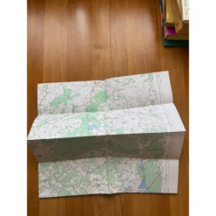 Carte IGN Serie Bleue 2433 O La Tour-dAuvergne 125000 randonnee topographique