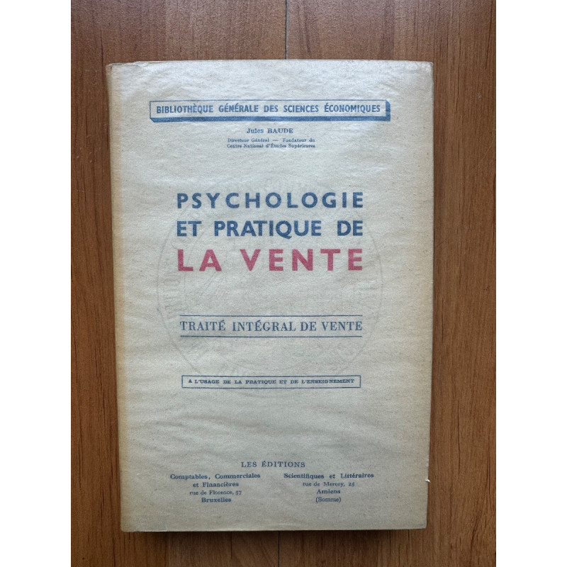 Livre vintage Psychologie et Pratique de la Vente - Traité intégral commercial ancien